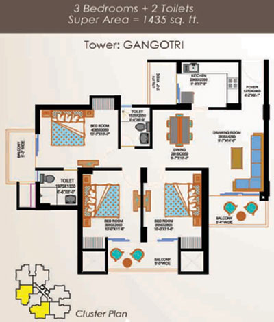 Eros Sampoornam, 3 bhk flats in Noida Extension Eros Sampoornam Noida Extension, 3 bhk flats in noida